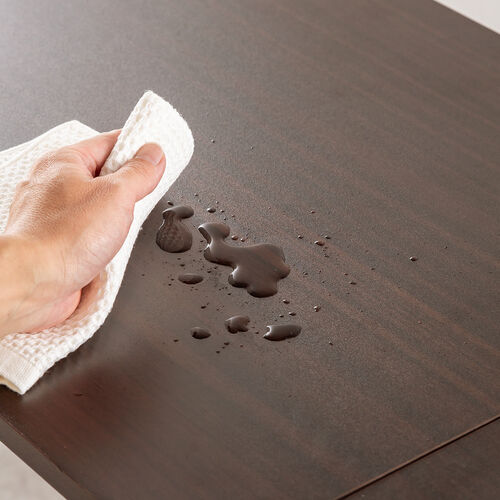 棚付きデスク（シェルフデスク・棚板自由設置・横100cm・奥行50cm・木目調・小物置き・棚板3枚・フック付き）