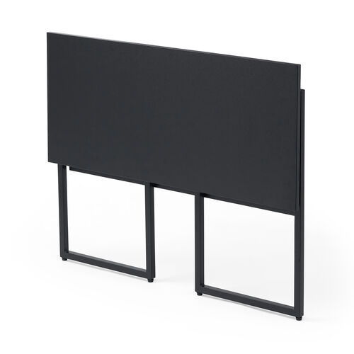 折りたたみデスク（折りたたみテーブル・コンパクトデスク・省スペース・リビング学習・幅90cm・奥行40cm・ブラック）