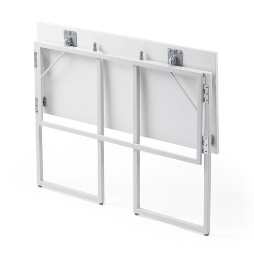 折りたたみデスク（折りたたみテーブル・コンパクトデスク・省スペース・リビング学習・幅90cm・奥行40cm・ホワイト）