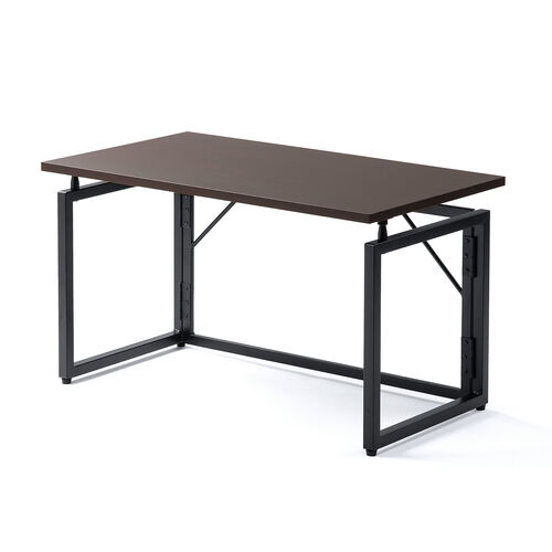 折りたたみデスク（折りたたみテーブル・コンパクトデスク・ローデスク・省スペース・リビング学習・幅70cm・奥行40cm・高さ40cm・ブラウン）