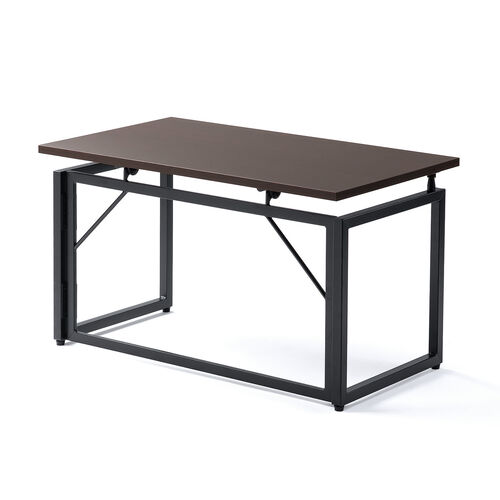 折りたたみデスク（折りたたみテーブル・コンパクトデスク・ローデスク・省スペース・リビング学習・幅70cm・奥行40cm・高さ40cm・ブラウン）