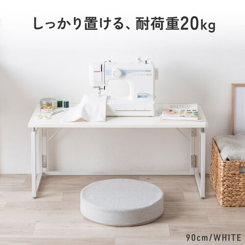 折りたたみデスク（折りたたみテーブル・コンパクトデスク・ローデスク・省スペース・リビング学習・幅70cm・奥行40cm・高さ40cm・ブラウン）