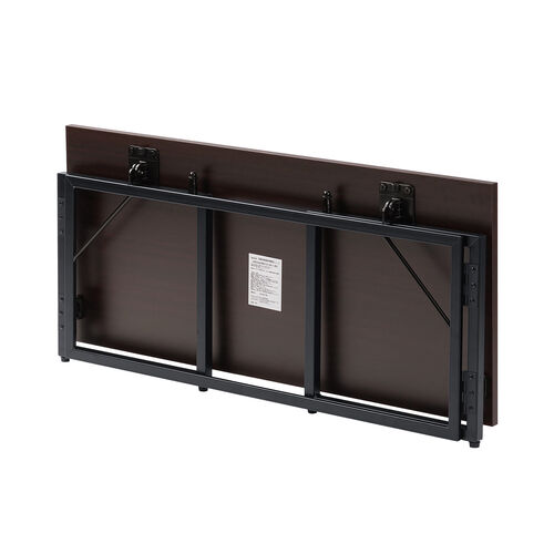 折りたたみデスク（折りたたみテーブル・コンパクトデスク・ローデスク・省スペース・リビング学習・幅90cm・奥行40cm・高さ40cm・ブラウン）