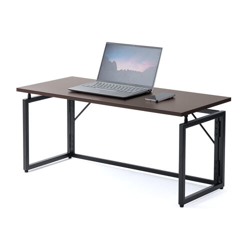 折りたたみデスク（折りたたみテーブル・コンパクトデスク・ローデスク・省スペース・リビング学習・幅90cm・奥行40cm・高さ40cm・ブラウン）