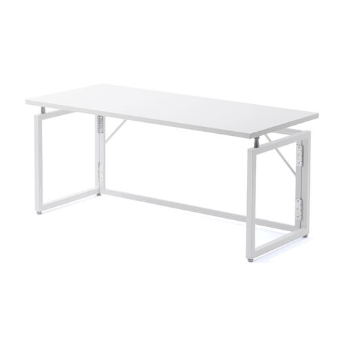 折りたたみデスク（折りたたみテーブル・コンパクトデスク・ローデスク・省スペース・リビング学習・幅90cm・奥行40cm・高さ40cm・ホワイト）