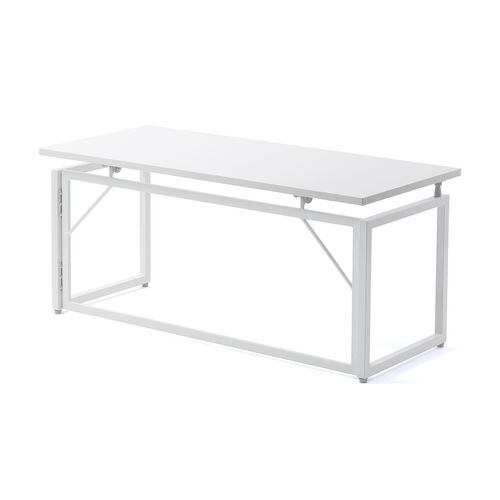 折りたたみデスク（折りたたみテーブル・コンパクトデスク・ローデスク・省スペース・リビング学習・幅90cm・奥行40cm・高さ40cm・ホワイト）