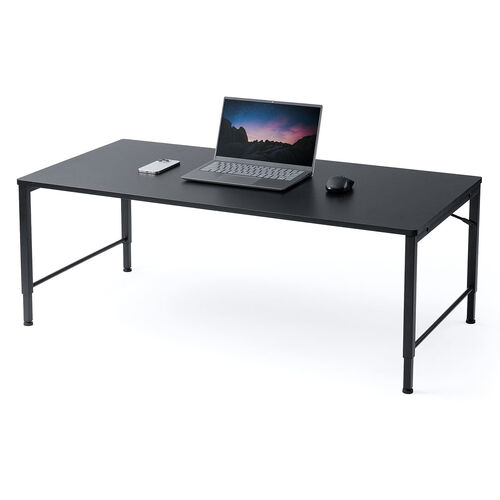 ローデスク（ローテーブル・高さ調整・5段階調整・幅120cm・奥行60cm・タップ受け・パソコンデスク・パソコンテーブル・ゲーミング・ブラック）