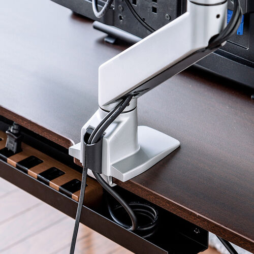 ローデスク（ローテーブル・高さ調整・5段階調整・幅120cm・奥行60cm・タップ受け・パソコンデスク・パソコンテーブル・ゲーミング・ホワイト）