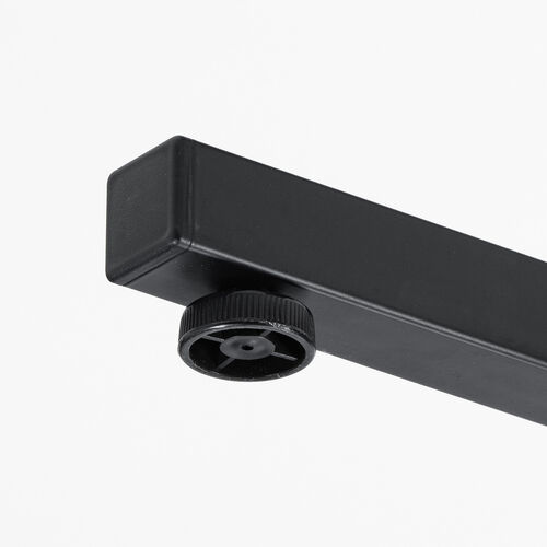 ローデスク（6段階高さ変更可能・高さ40～55cm・横幅95cm・奥行45cm・ケーブル配線口・タップ受け・アジャスタ・ライトブラウン）