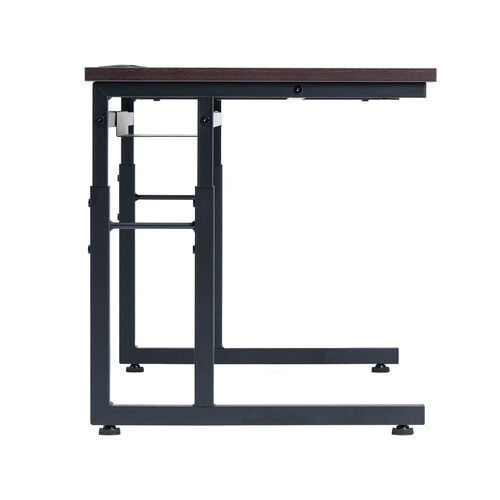 ローデスク（パソコンデスク・高さ調整・高さ38cm～58cm・6段階可変・幅90cm・奥行45cm・ケーブル配線口・タップ受け・ゲーミング・勉強机・ブラウン）