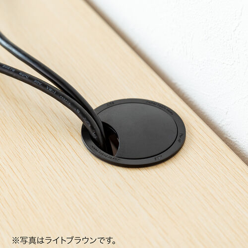 ローデスク（高さ調節可能・ケーブル配線口・パソコン・ゲーミング・アジャスタ・ブラウン） DESKL020M