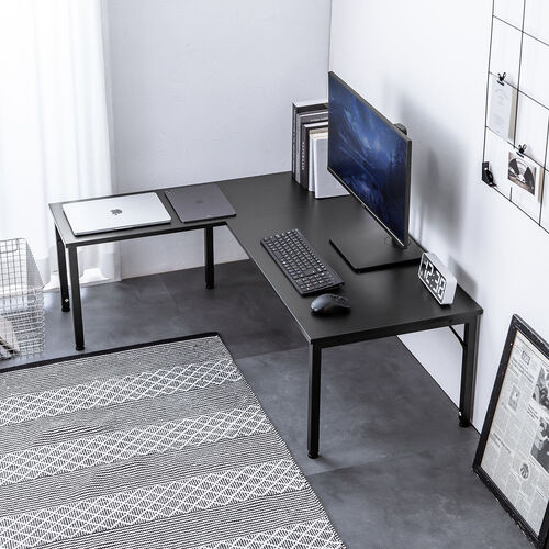 L字ローデスク（パソコンデスク・木製・座デスク・コーナー