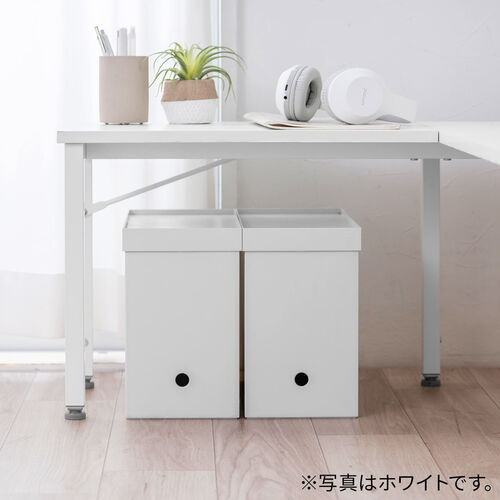 L字ローデスク（パソコンデスク・木製・座デスク・コーナーデスク・高さ可変5段階・幅105cm・ブラック）