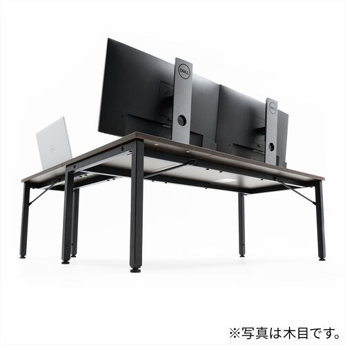 L字ローデスク（パソコンデスク・木製・座デスク・コーナーデスク・高さ可変5段階・幅105cm・ホワイト）