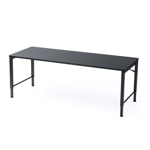 ローデスク ローテーブル 高さ調整 5段階調整 幅120cm 奥行45cm タップ受け パソコンデスク パソコンテーブル ゲーミング ブラック