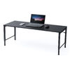 ローデスク ローテーブル 高さ調整 5段階調整 幅120cm 奥行45cm タップ受け パソコンデスク パソコンテーブル ゲーミング ブラック