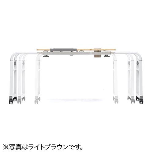 昇降式パソコンデスク（手動昇降・脚幅伸縮・傾斜変更可能・カップホルダー・多機能・W80×D60cm・木目）