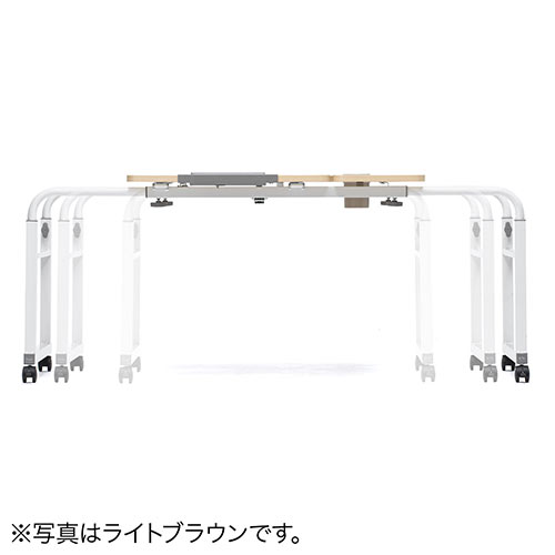 昇降式パソコンデスク（手動昇降・脚幅伸縮・傾斜変更可能・カップホルダー・多機能・W120×D60cm・木目）