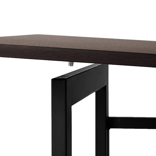 折りたたみデスク（コンパクトデスク・折りたたみワゴン・作業台・リビング学習・テレワーク・拡張デスク・キャスター付き・幅107cm・奥行55cm・総耐荷重40kg・ブラウン）