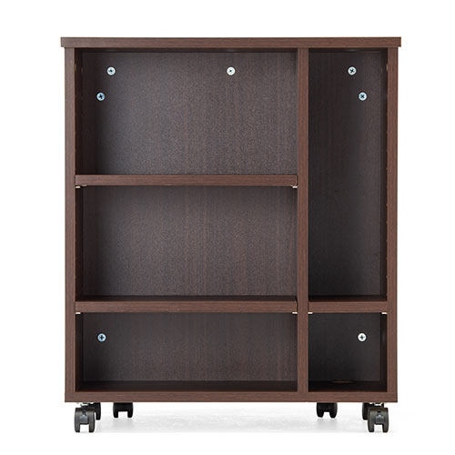 折りたたみデスク コンパクトデスク 折りたたみワゴン 作業台 リビング学習 テレワーク 拡張デスク キャスター付き 北欧 おしゃれ シンプル ブラウン