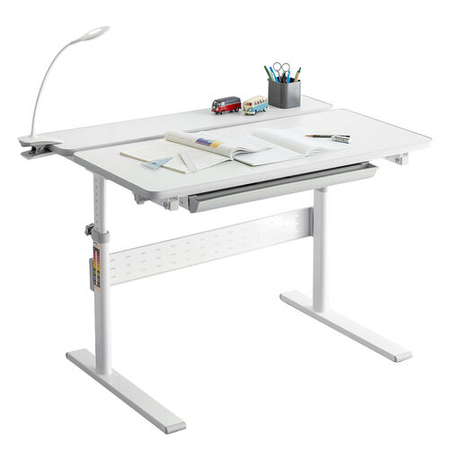 学習デスク（子供・コンパクト・上下昇降・角度調整・幅95cm・奥行66cm・学習机）