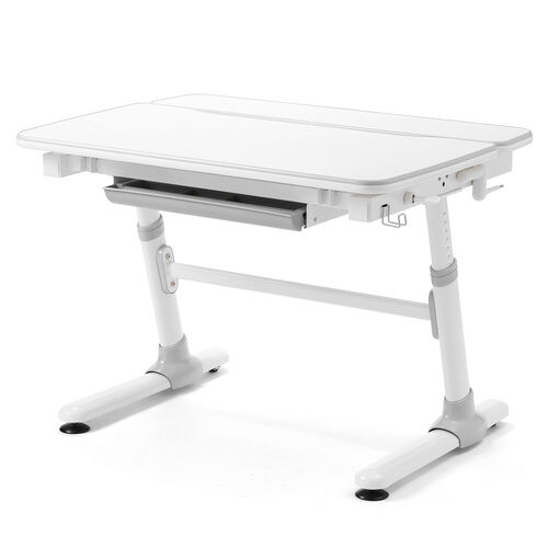 学習デスク（子供・コンパクト・ハンドル付・上下昇降・角度調整・幅98cm・奥行70.5cm・学習机）
