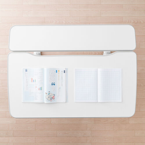 学習デスク（子供・コンパクト・ハンドル付・上下昇降・角度調整・幅98cm・奥行70.5cm・学習机）