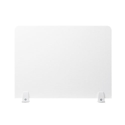 デスクパーティション（デスクトップパネル・フェルト・スタンド式・幅60cm・ホワイト）