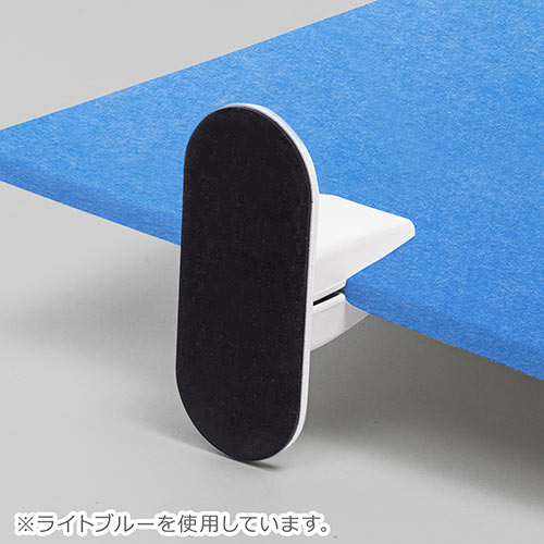 デスクパーティション（デスクトップパネル・フェルト・スタンド式・幅60cm・ホワイト）