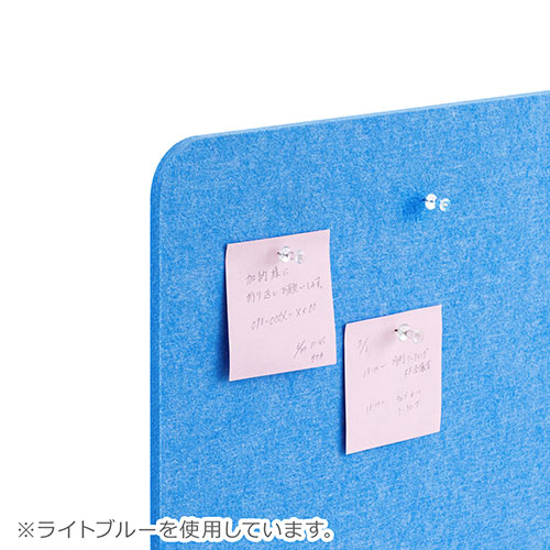 デスクパーティション（デスクトップパネル・フェルト・スタンド式・幅60cm・ホワイト）