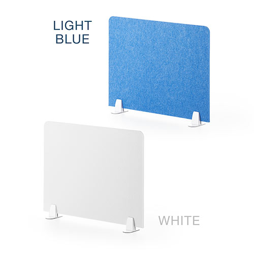デスクパーティション（デスクトップパネル・フェルト・スタンド式・幅60cm・ホワイト）
