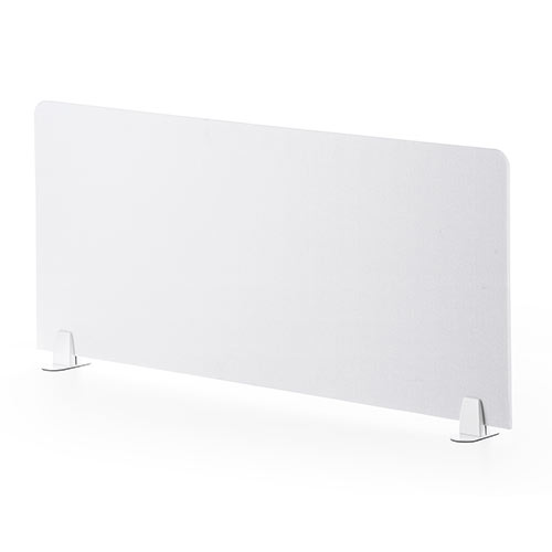 デスクパーティション（デスクトップパネル・フェルト・スタンド式・幅100cm・ホワイト）