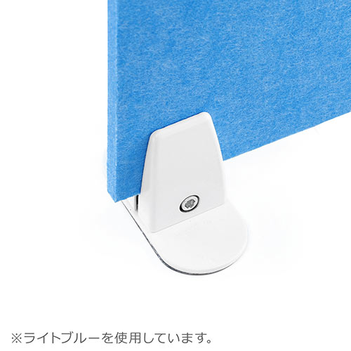 デスクパーティション（デスクトップパネル・フェルト・スタンド式・幅100cm・ホワイト）