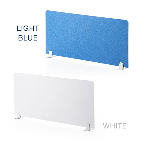デスクパーティション（デスクトップパネル・フェルト・スタンド式・幅100cm・ホワイト）