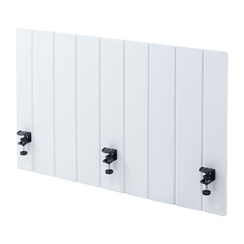 フェルトパーティション（デスクパネル・デスクパーテーション・クランプ取付・幅100cm・ホワイト）