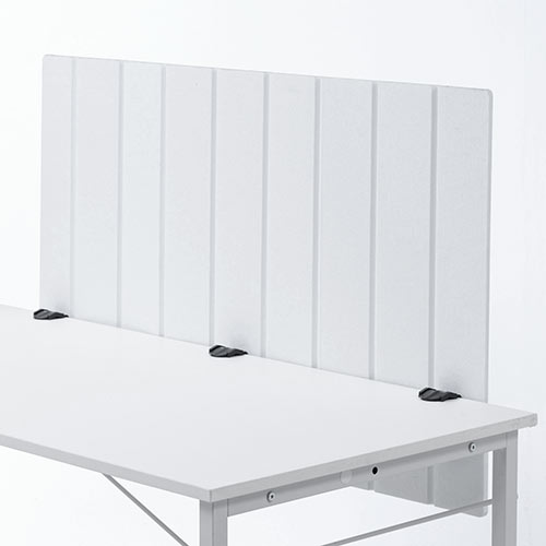 フェルトパーティション（デスクパネル・デスクパーテーション・クランプ取付・幅100cm・ホワイト）