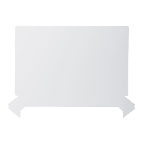 デスクパーティション（デスクトップパネル・飛散防止・アルコール消毒可能・日本製・高さ50cm・4枚セット・ホワイト）