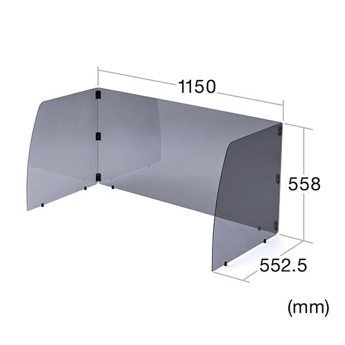 値下げ。3枚セット 飛散防止アクリルパーテーション アクリルパーテーション 270×184cm キャスター付 透明 3連 アクリル