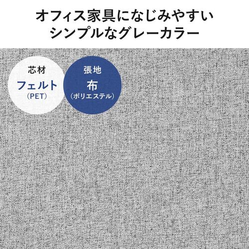 デスクトップパネル（クランプ式・幅60cm・設置時高さ50cm・集中環境づくり対応・卓上パーテーション・間仕切りパネル）