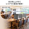 デスクトップパネル（クランプ式・幅60cm・設置時高さ40cm・集中環境づくり対応・卓上パーテーション・間仕切りパネル）