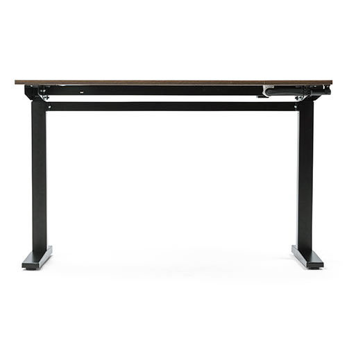 スタンディングデスク（手動タイプ・昇降式・幅120cm・奥行50cm・ブラウン木目・座りすぎ防止） ERD027M サンワサプライ