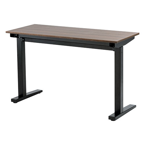 スタンディングデスク（手動タイプ・昇降式・幅120cm・奥行50cm・ブラウン木目・座りすぎ防止） ERD027M サンワサプライ