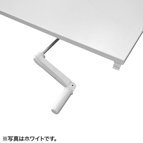 スタンディングデスク（手動タイプ・昇降式・幅120cm・奥行50cm・ブラウン木目・座りすぎ防止） ERD027M サンワサプライ