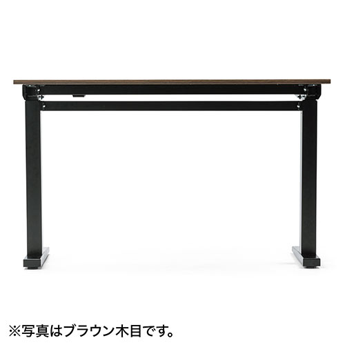 昇降デスク（手動タイプ・スタンディングデスク・幅120cm・奥行50cm・ホワイト・座りすぎ防止）