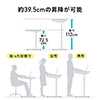 昇降デスク（手動タイプ・スタンディングデスク・幅120cm・奥行50cm・ホワイト・座りすぎ防止）
