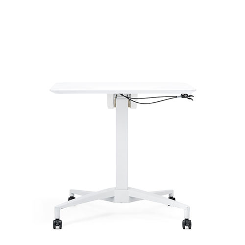 スタンディングデスク（ガス圧昇降式・フォールディング・上下昇降・角度調整可能・幅80cm・奥行60cm・キャスター付き・ホワイト） ERD031W サンワサプライ