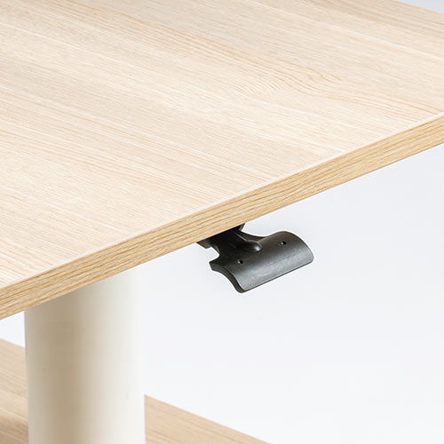 ガス圧昇降デスク 収納ボックス 引き出し付き スタンディングデスク 上下昇降デスク 幅70cm 奥行50cm キャスター付き