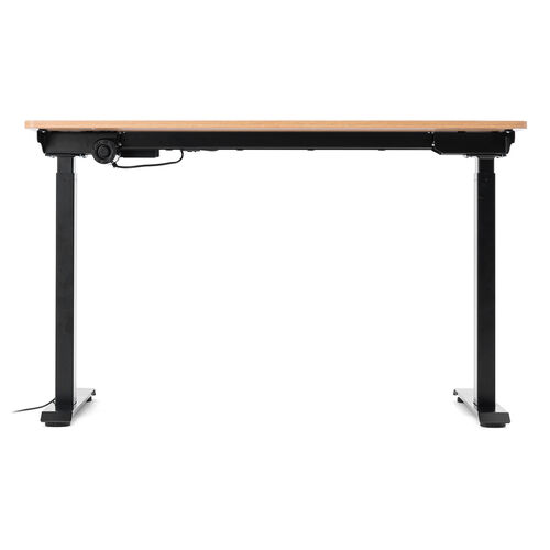 スタンディングデスク（電動昇降式・幅120cm・奥行き60cm・薄い木目
