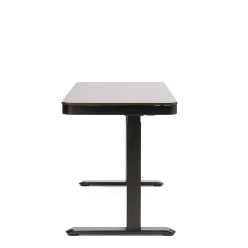 昇降デスク（電動式・引き出し付き・スタンディングデスク・ 幅120cm・奥行60cm・高さメモリー機能・充電用USBポート付き・濃いブラウン）