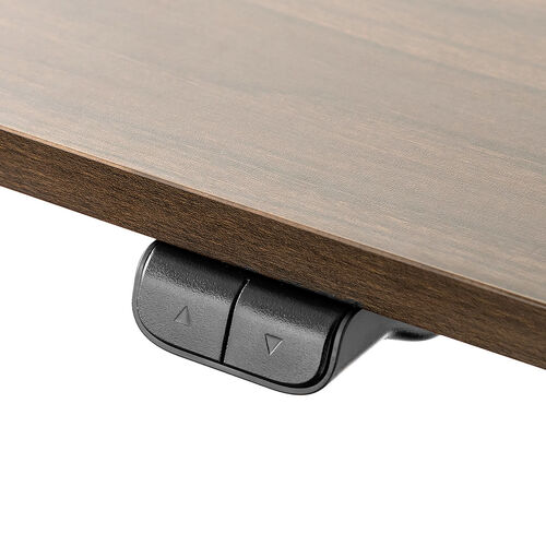 電動昇降デスク（昇降デスク・パソコンデスク・作業台・幅120cm・奥行60cm・高さ73cm～118cm・モニターアーム対応・スタンダードタイプ・ブラウン）